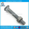 Fabriqué en Chine Steel Steel METRIC Grade8.8 10.9 HDG Carriage Bolt